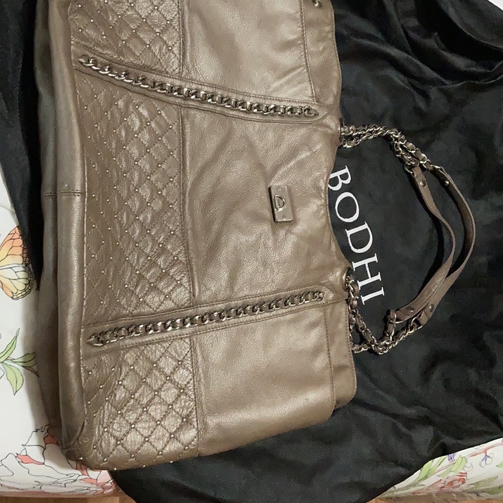 Large leather tote